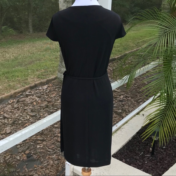 Vince Camuto black wrap dress - Picture 3 of 4